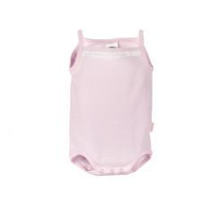Body Tirante Puntilla Rosa