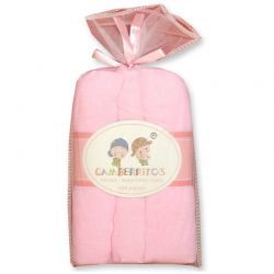 J. PAÑALES-GASAS 80X80 ROSA 3 PCS.