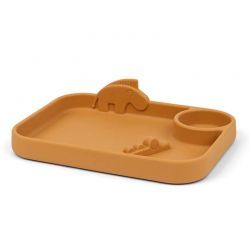 Bandeja Pekaboo con Compartimentos Mostaza