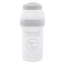 Biberón Anti-Cólicos 180ml Blanco Twistshake