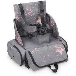 MOCHILA BOOSTER STARS GRIS ROSA