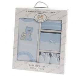 Juego Infantil Azul 4 Piezas Oso