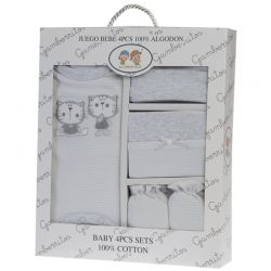 Juego Infantil Gris 4 Piezas