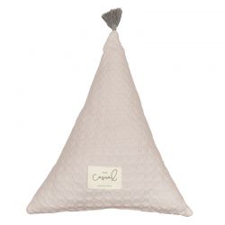 Cojín Triángulo 35x35cm Crochet Dream Lino