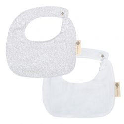 Set 2 Baberos 19x19cm Provenza Gris