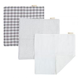 Toallita Bebé 30x30cm 3 Unidades Provenza Gris