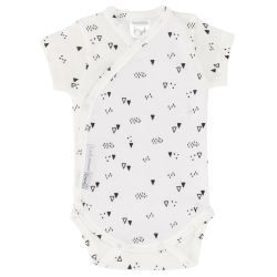 Body Manga Corta Estampado Leon Negro