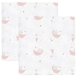 Pack 2 Gasitas 100% Algodón 60x60cm Osito Chic