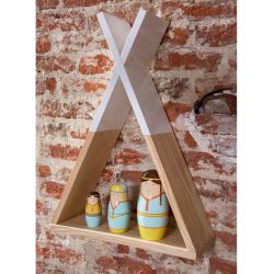 Estantería Tipi Natural Blanco