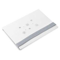 Triptico Sabana Punto Cuna 60x120 Estrellas Punto Gris