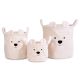 Set de Cestas de Almacenaje Teddy Crudo