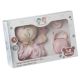 Juego Infantil Doudou y Chupete con Accesorios Rosa 4 Piezas