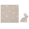 Set de Regalo Muselina 115x115cm + Doudou Conejo Beige