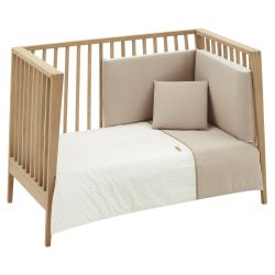 Juego 2 Piezas Funda Nordica Cuna 70 Magia Beige 110X170X3 Cm