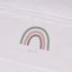 SAB.MINICUNA/MINICRIB SHEETS OLD ROSE RAINBOW