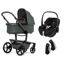 Carrito Trio Dragonfly con Portabebé Turtle Gris