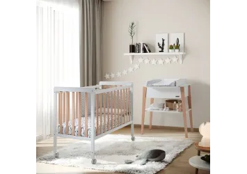 Cuna de 120 X 60 Nordika Blanco-Cera Natural Micuna MICUNA - 2