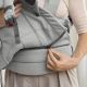 MOCHILA PORTA BEBE HARMONY WOVEN/MELANGE GRIS CLARO