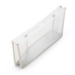 Set de Bañera Plegable Bebé Flexi Bath Sandy Beige Transparente con Asiento