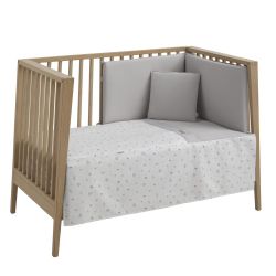 Juego 2 Piezas Colcha I-V. Cuna 60 Ardi Gris 60X120X3 Cm