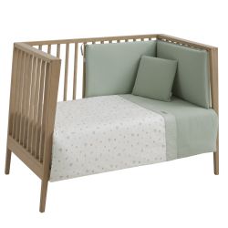 Juego 2 Piezas Funda Nordica Cuna 60 Ardi Verde 100X140X3 Cm