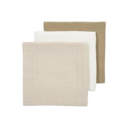 Muselina Lavada Mediana Pack De 3 70X70 Meuni Off.W/S.Sand/Taupe