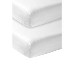 Sabana Bajera Ajustable Cuna 60 Pack 2 60X120 Cm Me-Uni White