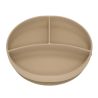 Plato con Divisiones Silicona Beige