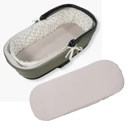 Cubre Cuco Varillas + Sabana Ajustable Cuco Botton Flores