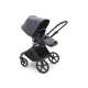 Carrito Bugaboo Fox Cub Completo Negro - Azul Tormenta