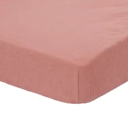 Sabana Bajera Cuna Ajustable Puro Rosa Rubor
