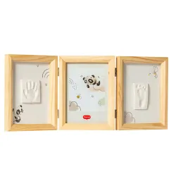 Marcos Huellas Tiny Love Con Foto Y Doble Huella Madera