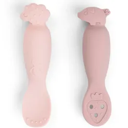 Set De Cucharas De Aprendizaje Tiny Farm Rosa