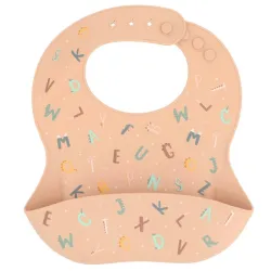 Babero Silicona Funny Letters