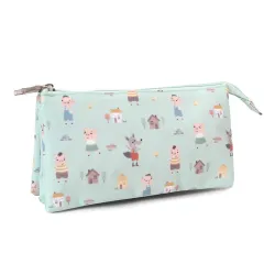 Estuche 3 Compartimentos The Three Little Pigs