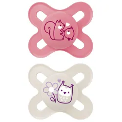 Chupete Original Start 0-2 Silicona Mate (2ud) - Rosa