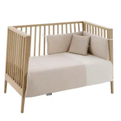 Juego 2 Piezas Funda Nordica Cuna 60 Rustic Rosa 100X140X3 Cm