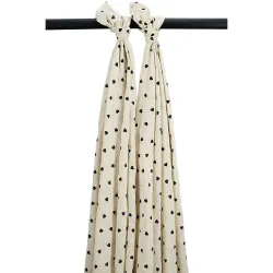 Muselina Lavada Gde Pack De 2 120X120 Cm Me-Sweet Heart Soft Sand/Black