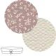 Garnitura Capazo Reversible Rustic Rosa 35X75X35 Cm