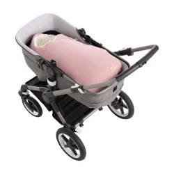 Saco Capazo Cruzado Reversible Puppy Rosa 40X80X5 Cm