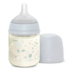 Biberon Vidrio 120ml Wonderland Azul