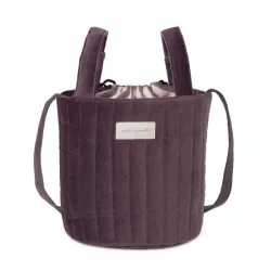 Bolsa Bucket Cherry Velvet