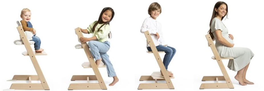 trona de madera evolutiva de bebe a adulto