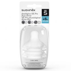 Pacotes 2 Mamilos fisiológicos SX Pro Silicone Fluxo Denso +6 meses.