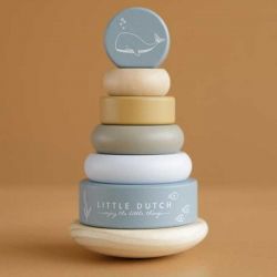 Anéis Empilháveis Pequenos Azul Holandês