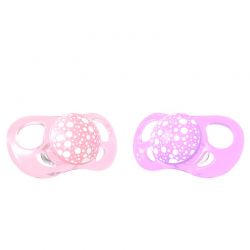 Duo Chupetas 6+M Twistshake Rosa e Roxo