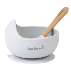 Conjunto de alimentação Nordic Wave cinza