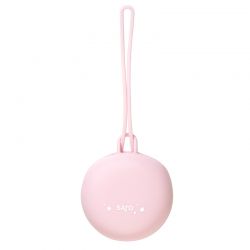 Caixa porta chupeta de silicone rosa