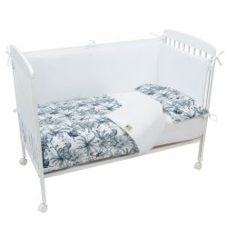 Capa Norduca e Capa de Almofada 120x150cm Zebra Branco