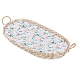 Lençol de baixo 100% algodão 40x80cm Flamingo Branco